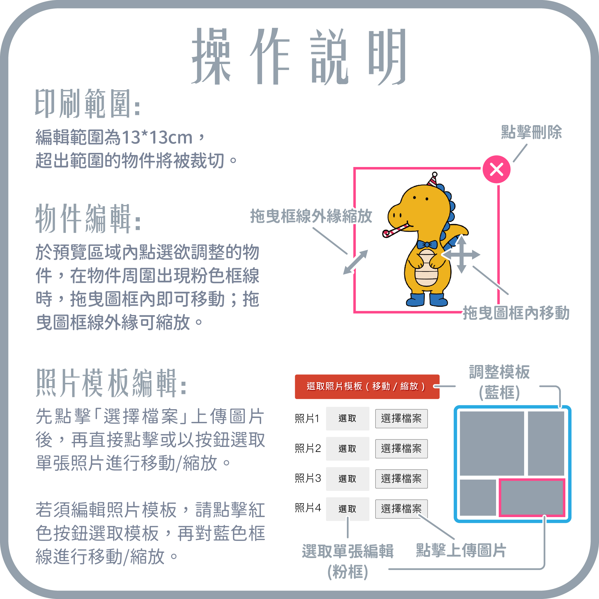 客製化編輯操作說明