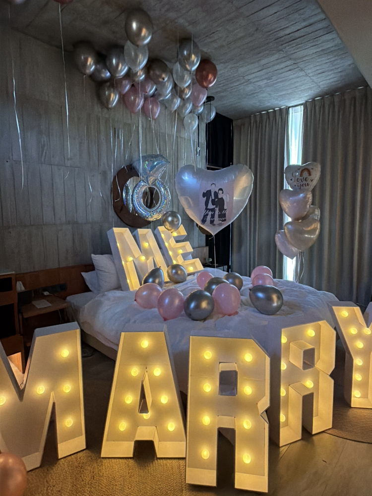 豪華布置套組 - 浪漫求婚驚喜