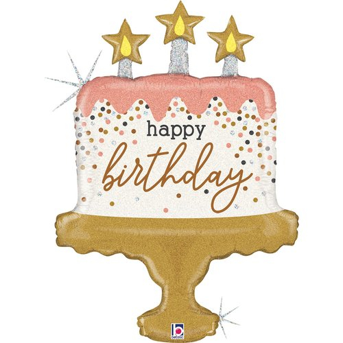 五彩紙屑生日蛋糕